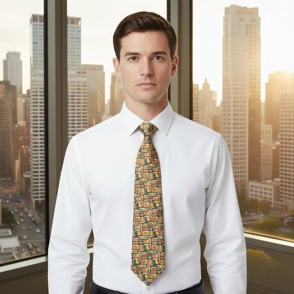 Valentino Cravatte Men’s 100% Silk Necktie, Made in Italy, L: 57" - Picture 2 of 6